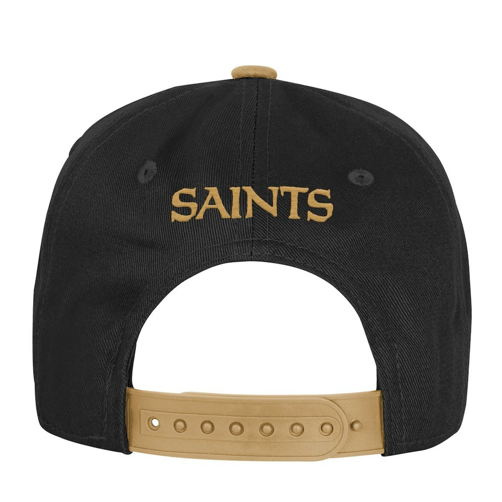 New Orleans Saints Outerstuff Youth True Retro Adjustable Hat Black | NFL