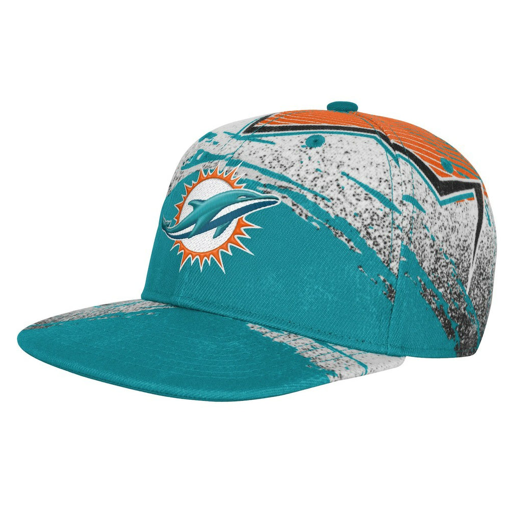 Miami Dolphins Outerstuff Youth Make Noise Adjustable Hat Aqua | NFL