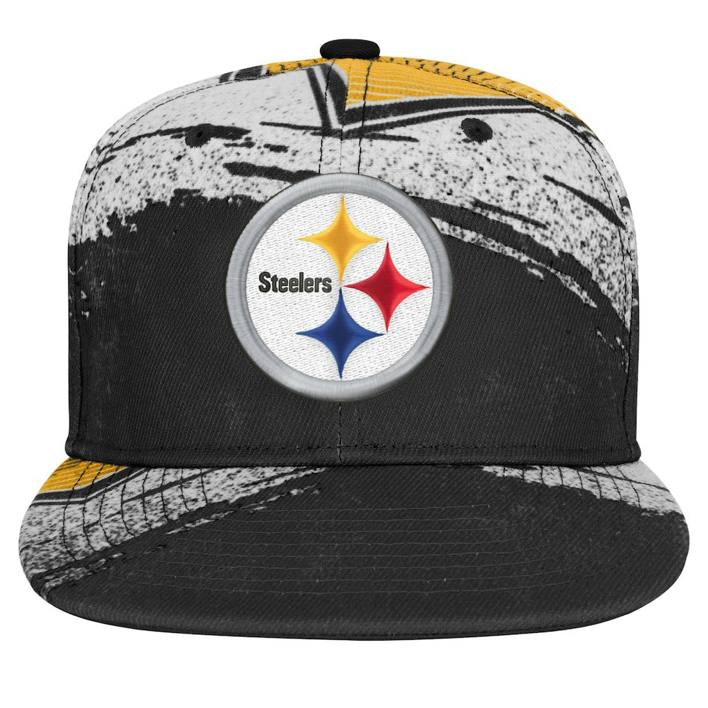 Pittsburgh Steelers Outerstuff Youth Make Noise Adjustable Hat Black | NFL