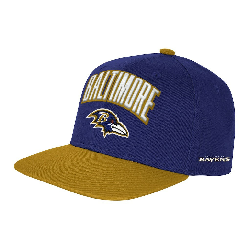 Baltimore Ravens Outerstuff Youth Essentials Snapback Hat Purple | NFL