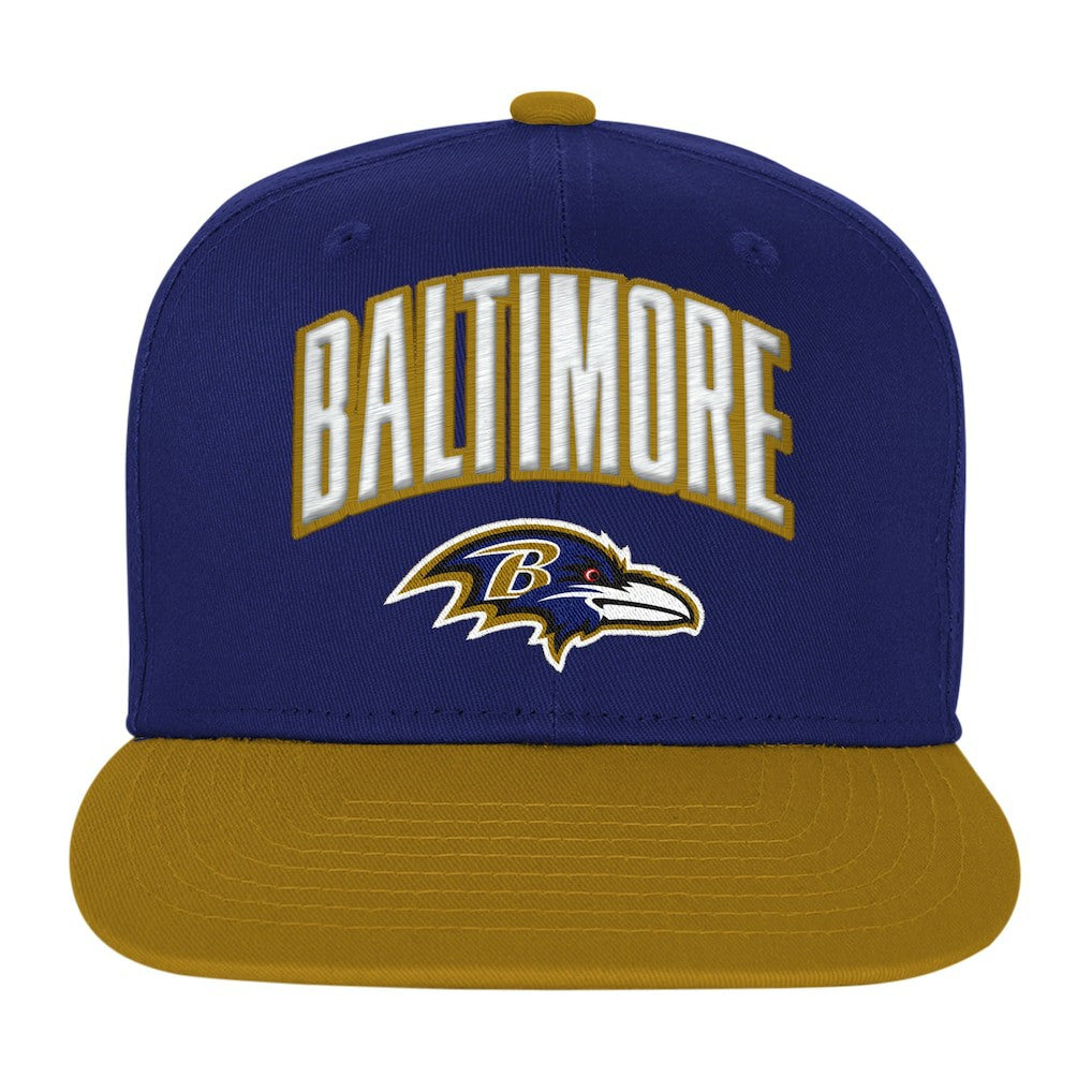 Baltimore Ravens Outerstuff Youth Essentials Snapback Hat Purple | NFL