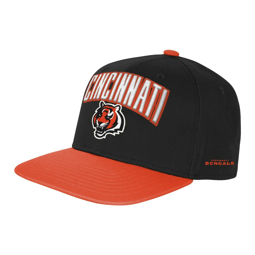 Cincinnati Bengals Outerstuff Youth Essentials Snapback Hat Black | NFL
