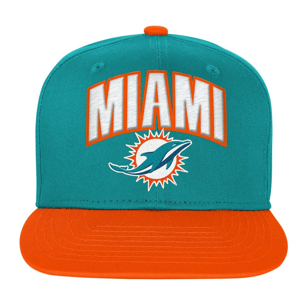 Miami Dolphins Outerstuff Youth Essentials Snapback Hat Aqua | NFL