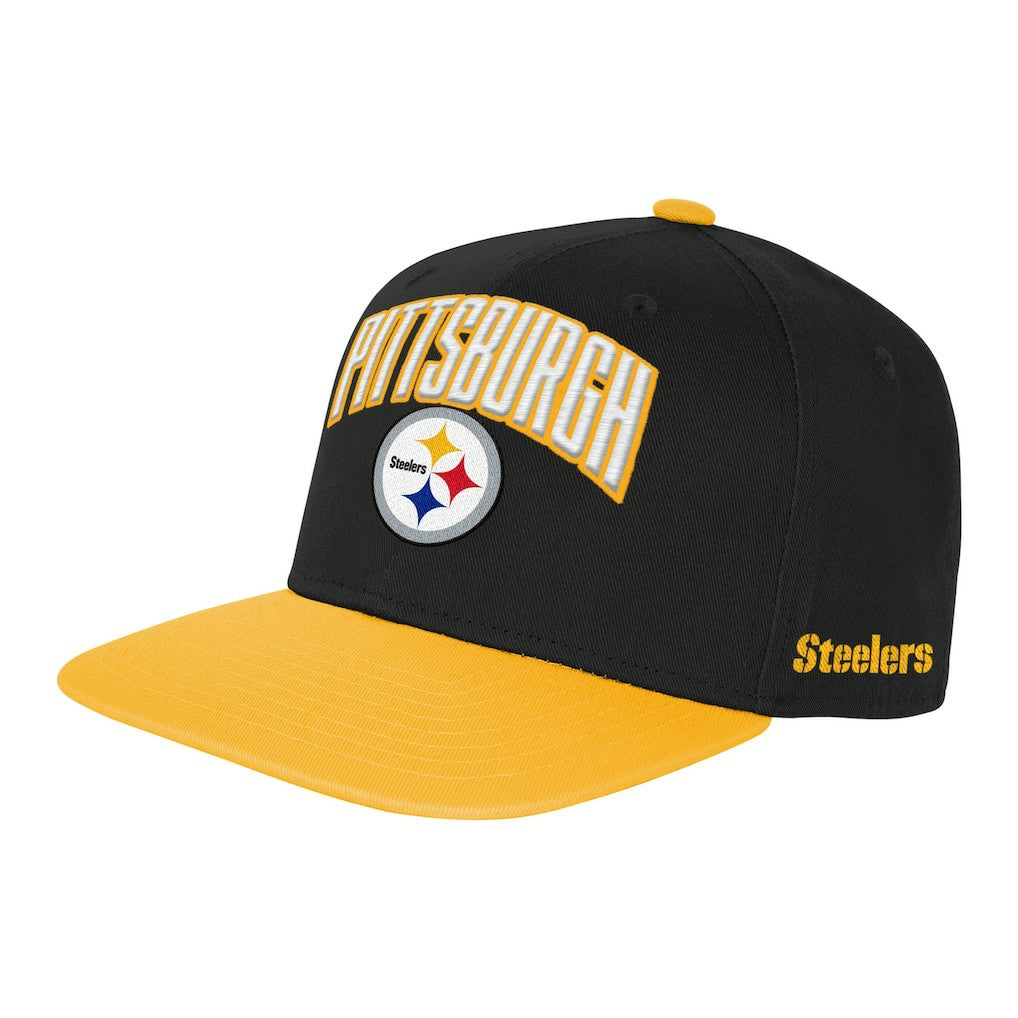 Pittsburgh Steelers Outerstuff Youth Essentials Snapback Hat Black | NFL