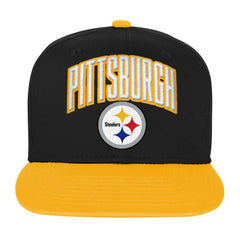 Pittsburgh Steelers Outerstuff Youth Essentials Snapback Hat Black | NFL