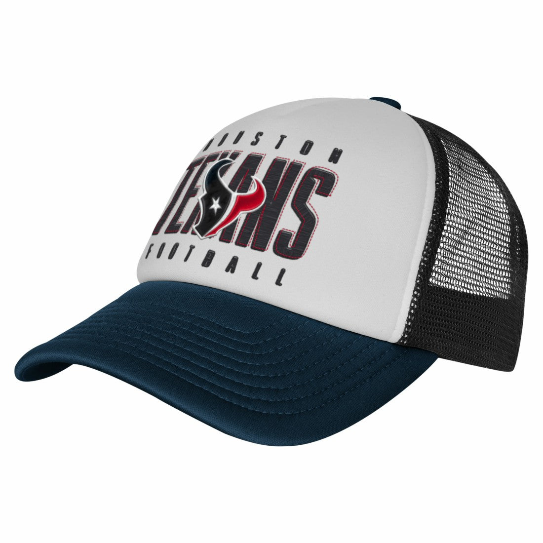 Houston Texans Youth Essentials Trucker Adjustable Hat White/Navy | NFL