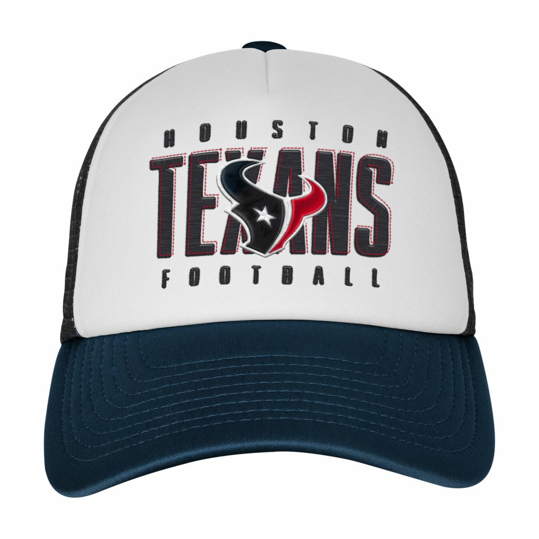 Houston Texans Youth Essentials Trucker Adjustable Hat White/Navy | NFL