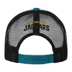 Jacksonville Jaguars Youth Essentials Trucker Adjustable Hat White/Teal | NFL