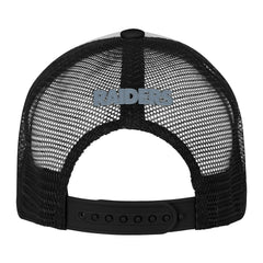 Las Vegas Raiders Youth Essentials Trucker Adjustable Hat White/Black | NFL