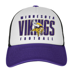 Minnesota Vikings Youth Essentials Trucker Adjustable Hat White/Purple | NFL