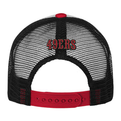 San Francisco 49ers Youth Essentials Trucker Adjustable Hat White/Scarlet | NFL