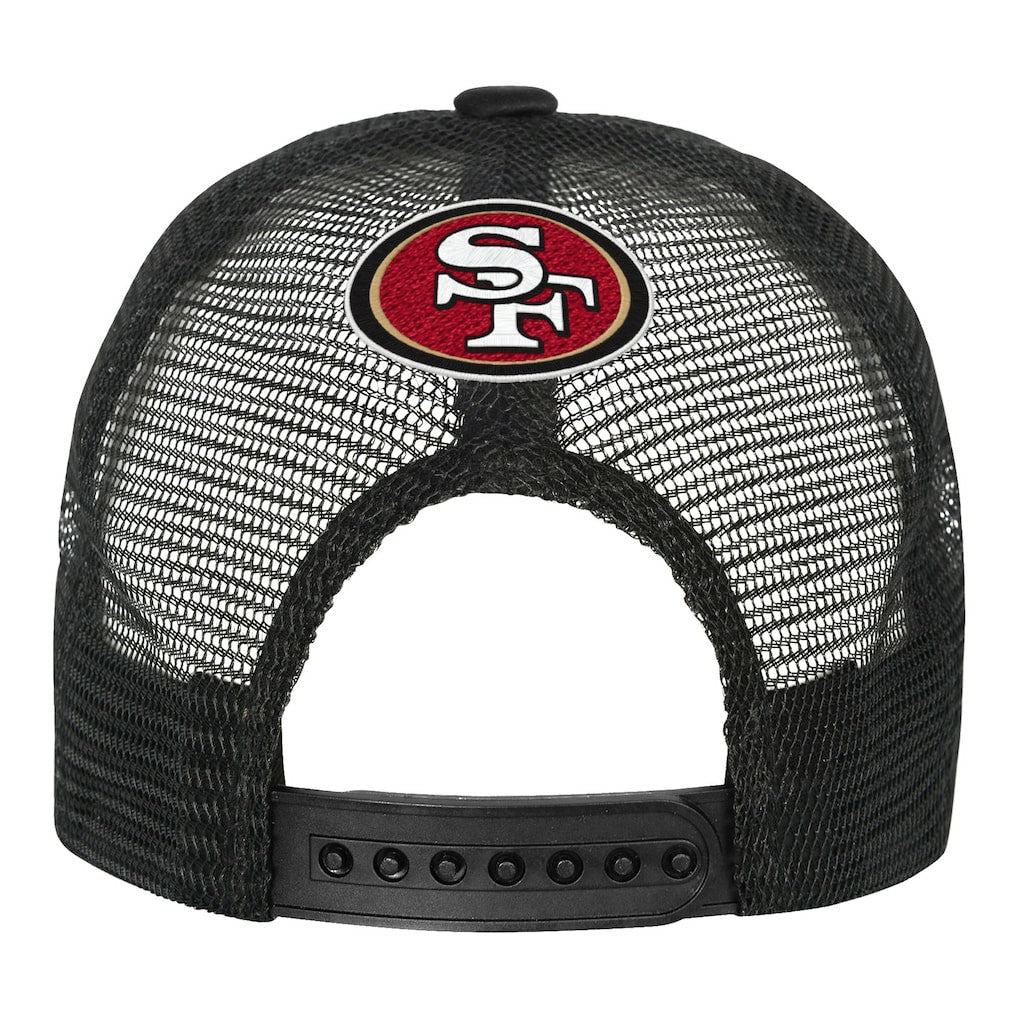 San Francisco 49ers Youth Modern Fan Trucker Adjustable Hat White/Black | NFL