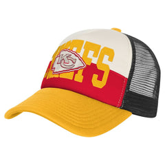 Kansas City Chiefs Youth Modern Fan Trucker Adjustable Hat White/Gold | NFL