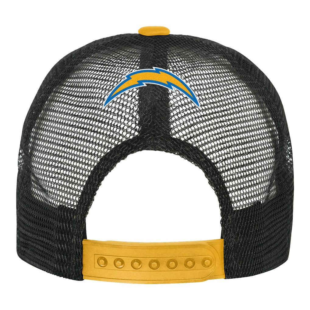 Los Angeles Chargers Youth Modern Fan Trucker Adjustable Hat White/Gold | NFL