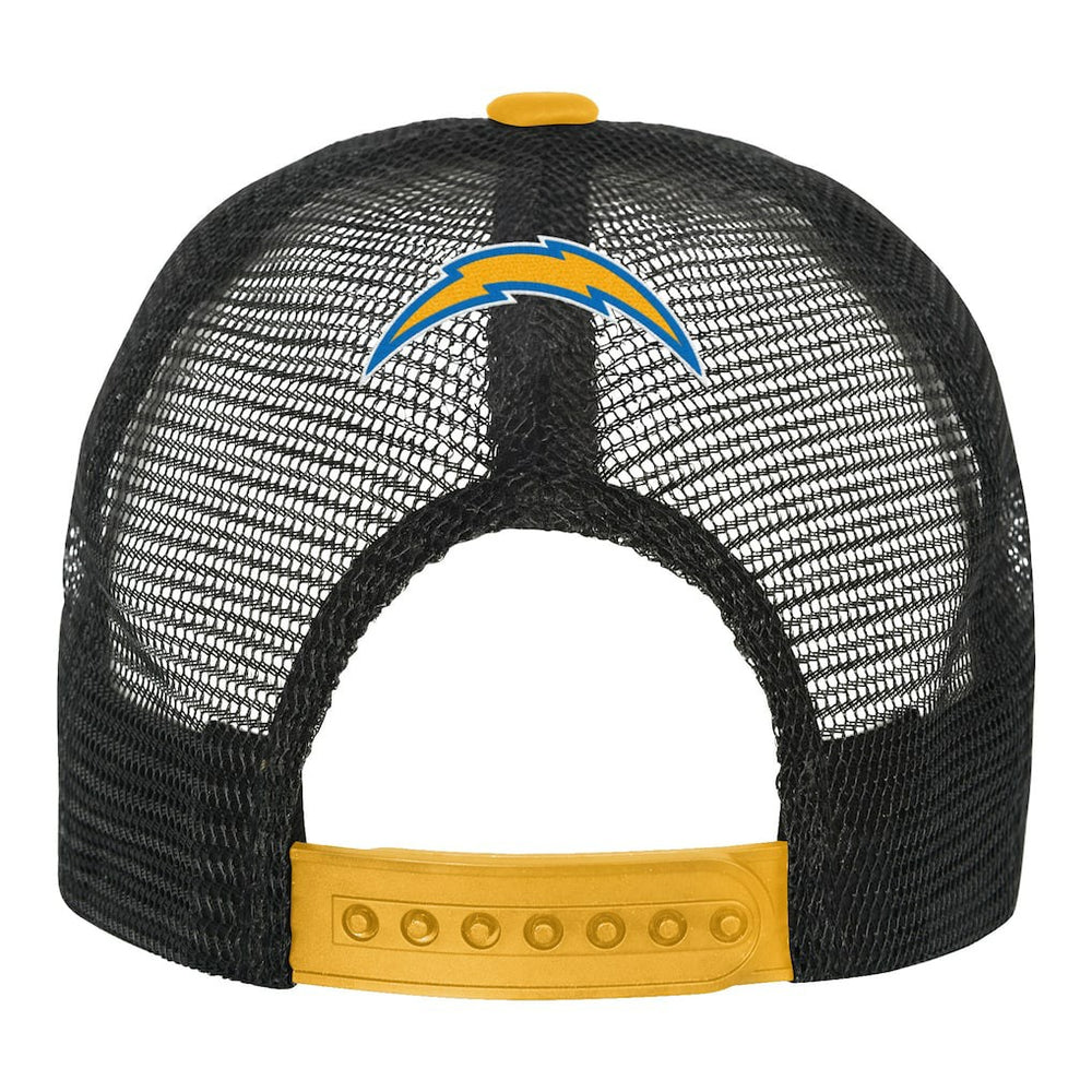 Los Angeles Chargers Youth Modern Fan Trucker Adjustable Hat White/Gold | NFL