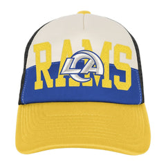 Los Angeles Rams Youth Modern Fan Trucker Adjustable Hat White/Gold | NFL