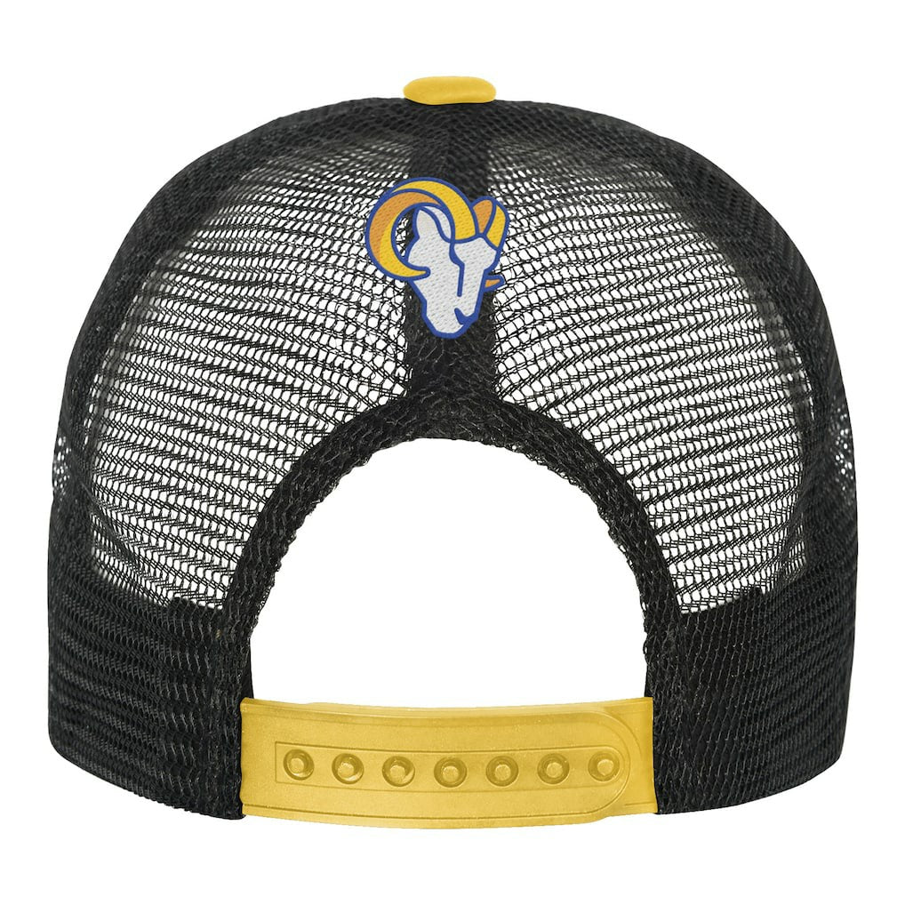 Los Angeles Rams Youth Modern Fan Trucker Adjustable Hat White/Gold | NFL