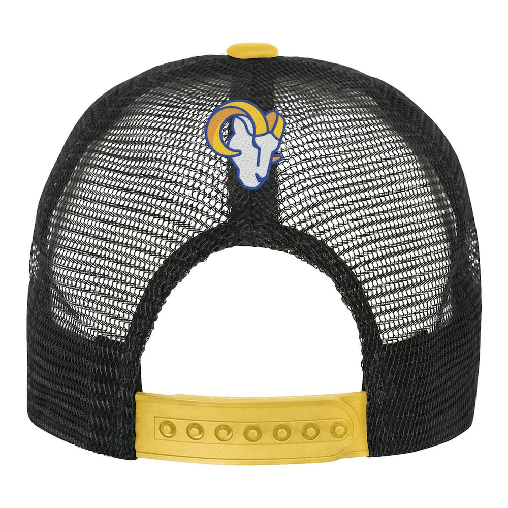 Los Angeles Rams Youth Modern Fan Trucker Adjustable Hat White/Gold | NFL