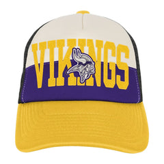 Minnesota Vikings Youth Modern Fan Trucker Adjustable Hat White/Gold | NFL