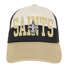 New Orleans Saints Youth Modern Fan Trucker Adjustable Hat White/Gold | NFL