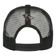 Baltimore Ravens Youth Modern Fan Trucker Adjustable Hat White/Black | NFL