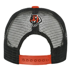 Cincinnati Bengals Youth Modern Fan Trucker Adjustable Hat White/Orange | NFL
