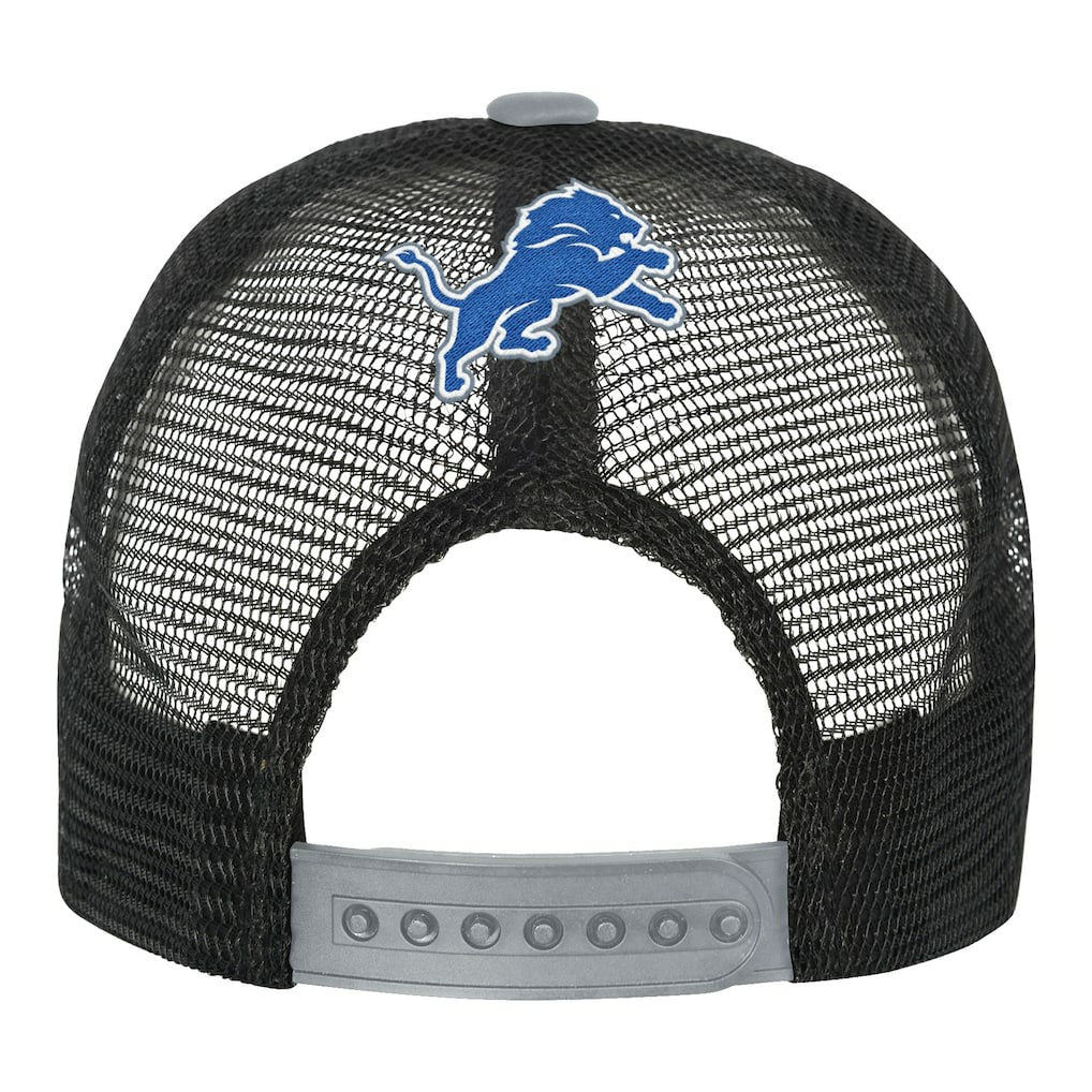 Detroit Lions Youth Modern Fan Trucker Adjustable Hat White/Silver | NFL