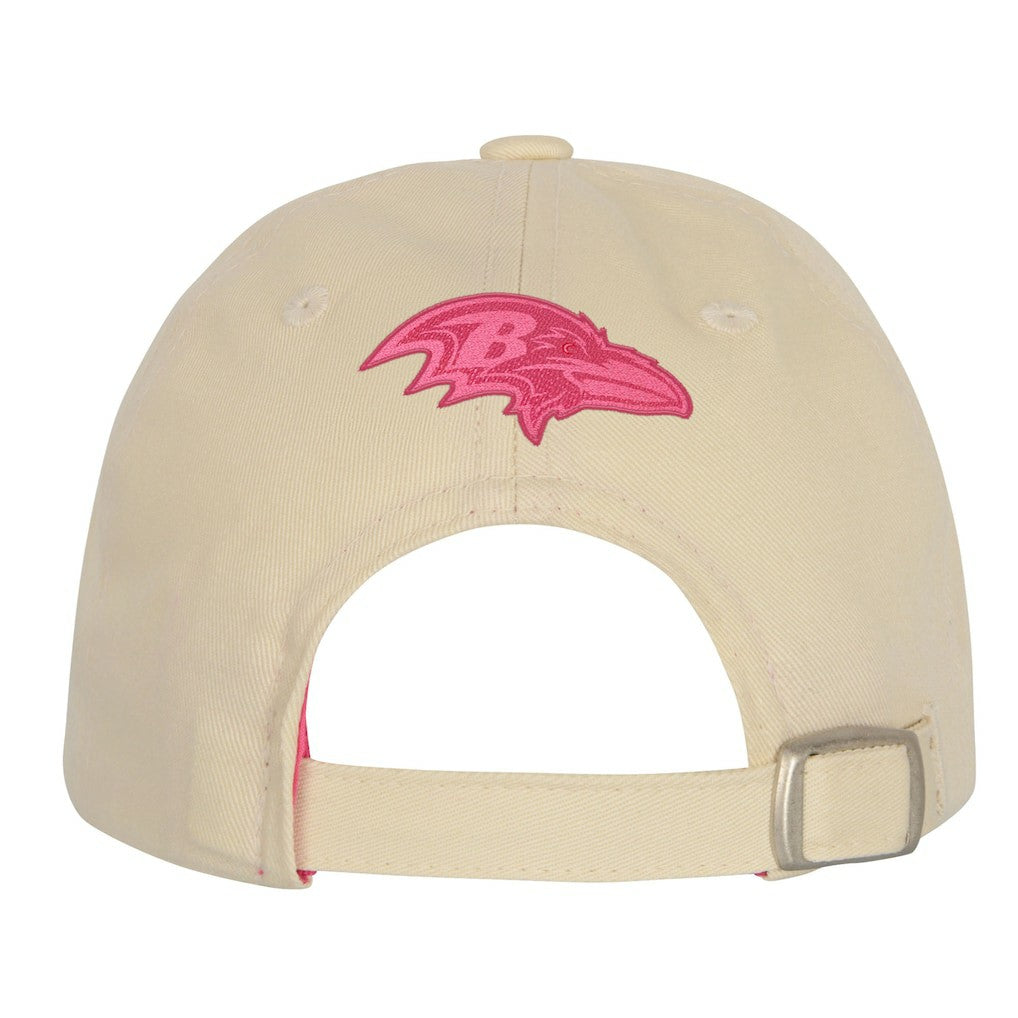 Baltimore Ravens Outerstuff Girls Youth Blitz Adjustable Hat Cream | NFL