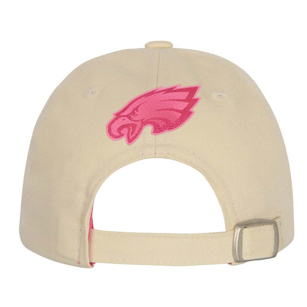 Philadelphia Eagles Outerstuff Girls Youth Blitz Adjustable Hat Cream | NFL