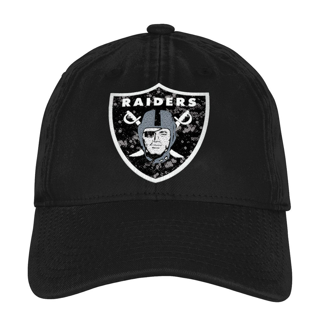 Las Vegas Raiders Outerstuff Girls Youth Gridiron Adjustable Hat Black | NFL