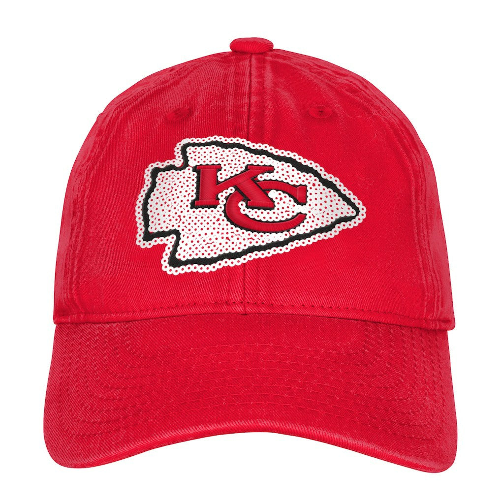 Kansas City Chiefs Outerstuff Girls Youth Gridiron Adjustable Hat Red | NFL