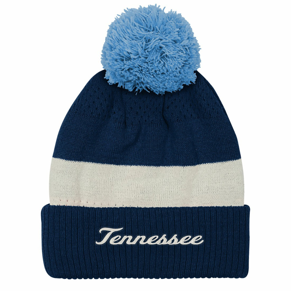 Tennessee Titans Outerstuff Youth Modern Fan Cuffed Knit Hat with Pom Navy | NFL
