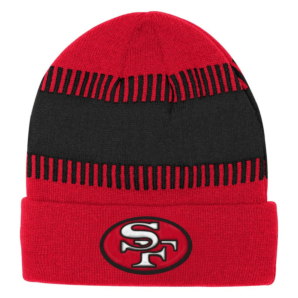 San Francisco 49ers Outerstuff Bright Lights Cuffed Knit Hat Scarlet | NFL