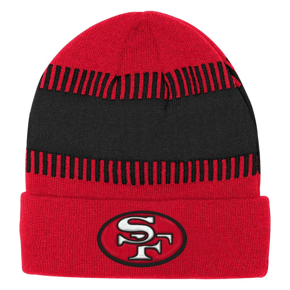 San Francisco 49ers Outerstuff Bright Lights Cuffed Knit Hat Scarlet | NFL
