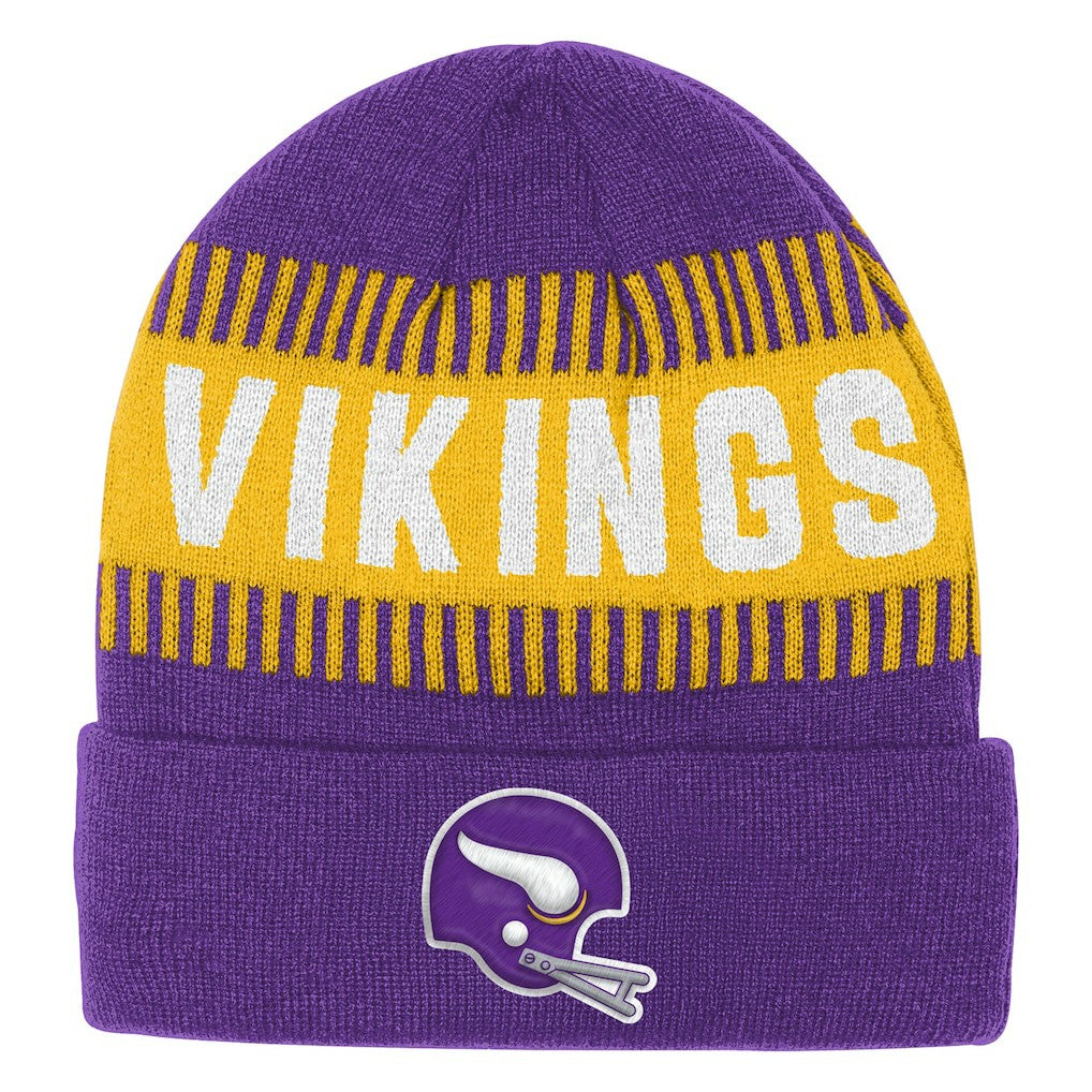 Minnesota Vikings Outerstuff Bright Lights Cuffed Knit Hat Purple | NFL