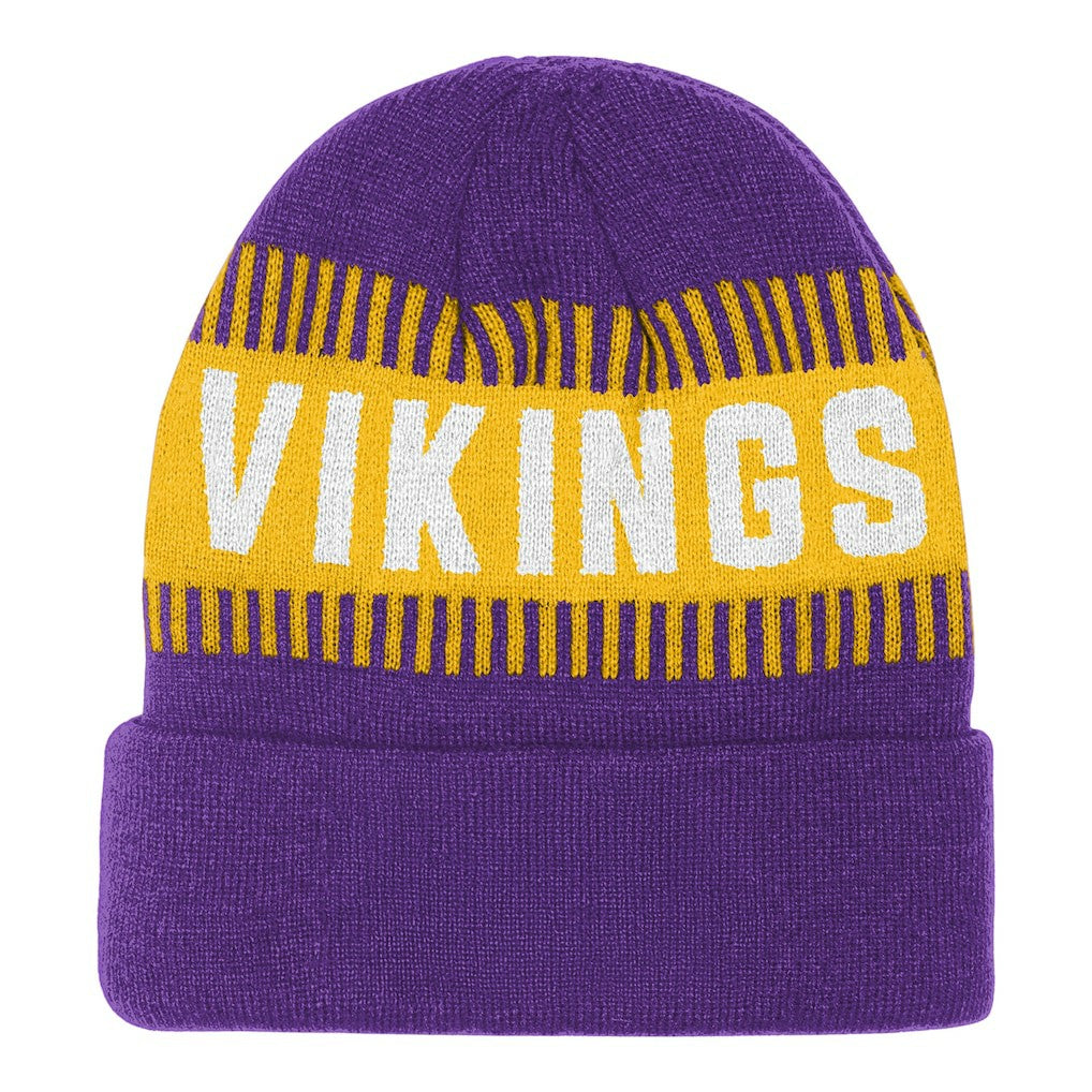 Minnesota Vikings Outerstuff Bright Lights Cuffed Knit Hat Purple | NFL