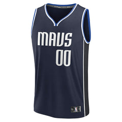 Dallas Mavericks Fast Break Custom Jersey Statement Editi- Navy - NBA