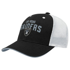 Las Vegas Raiders Outerstuff Youth Core Lockup Trucker Adjustable Hat Black | NFL