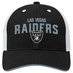 Las Vegas Raiders Outerstuff Youth Core Lockup Trucker Adjustable Hat Black | NFL