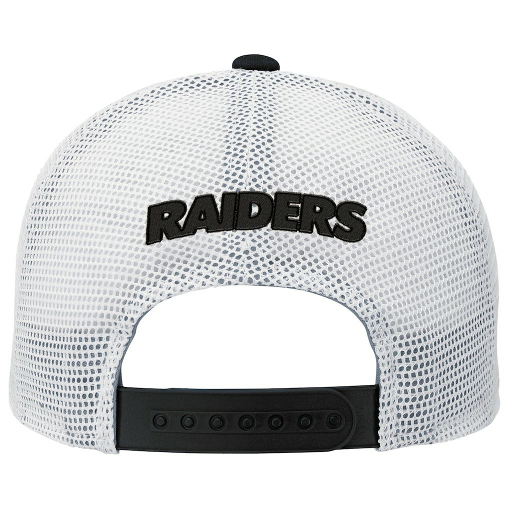 Las Vegas Raiders Outerstuff Youth Core Lockup Trucker Adjustable Hat Black | NFL