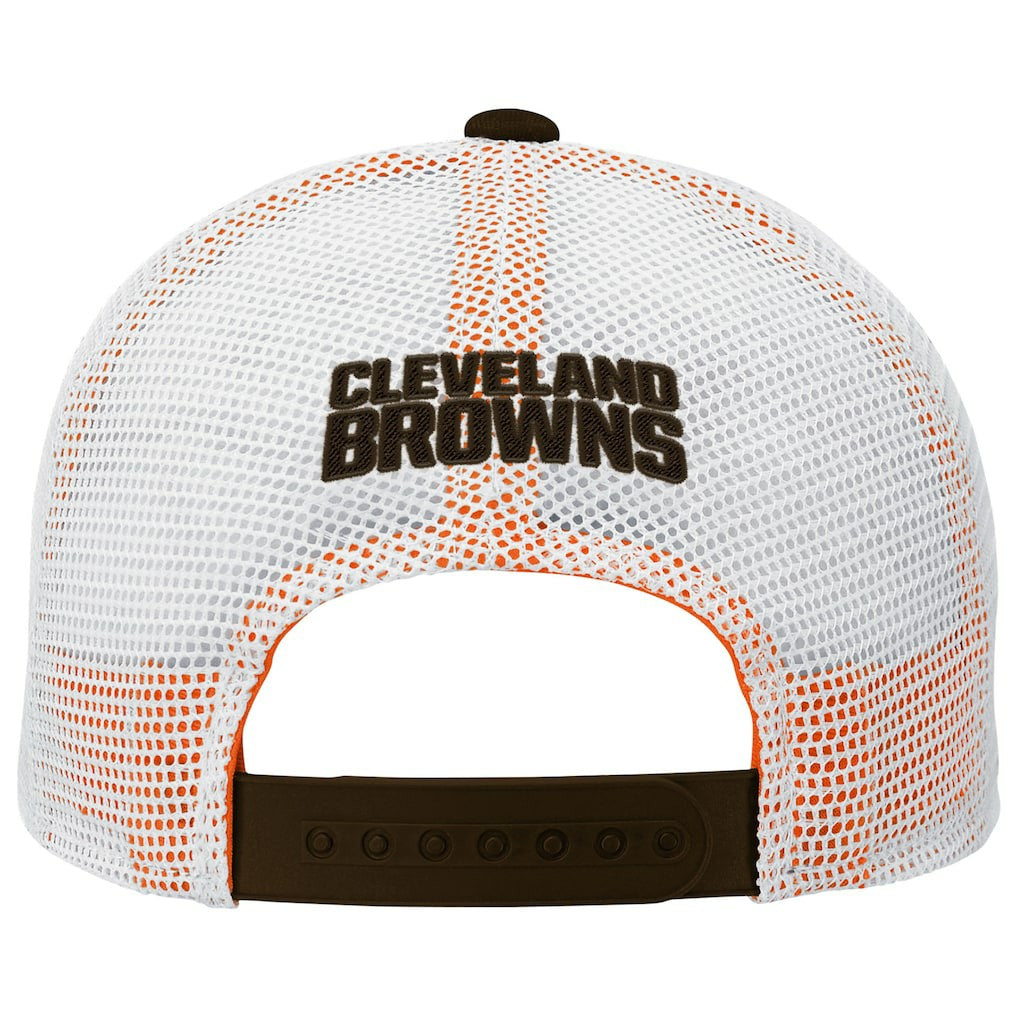 Cleveland Browns Outerstuff Preschool Core Lockup Trucker Adjustable hat Brown | NFL