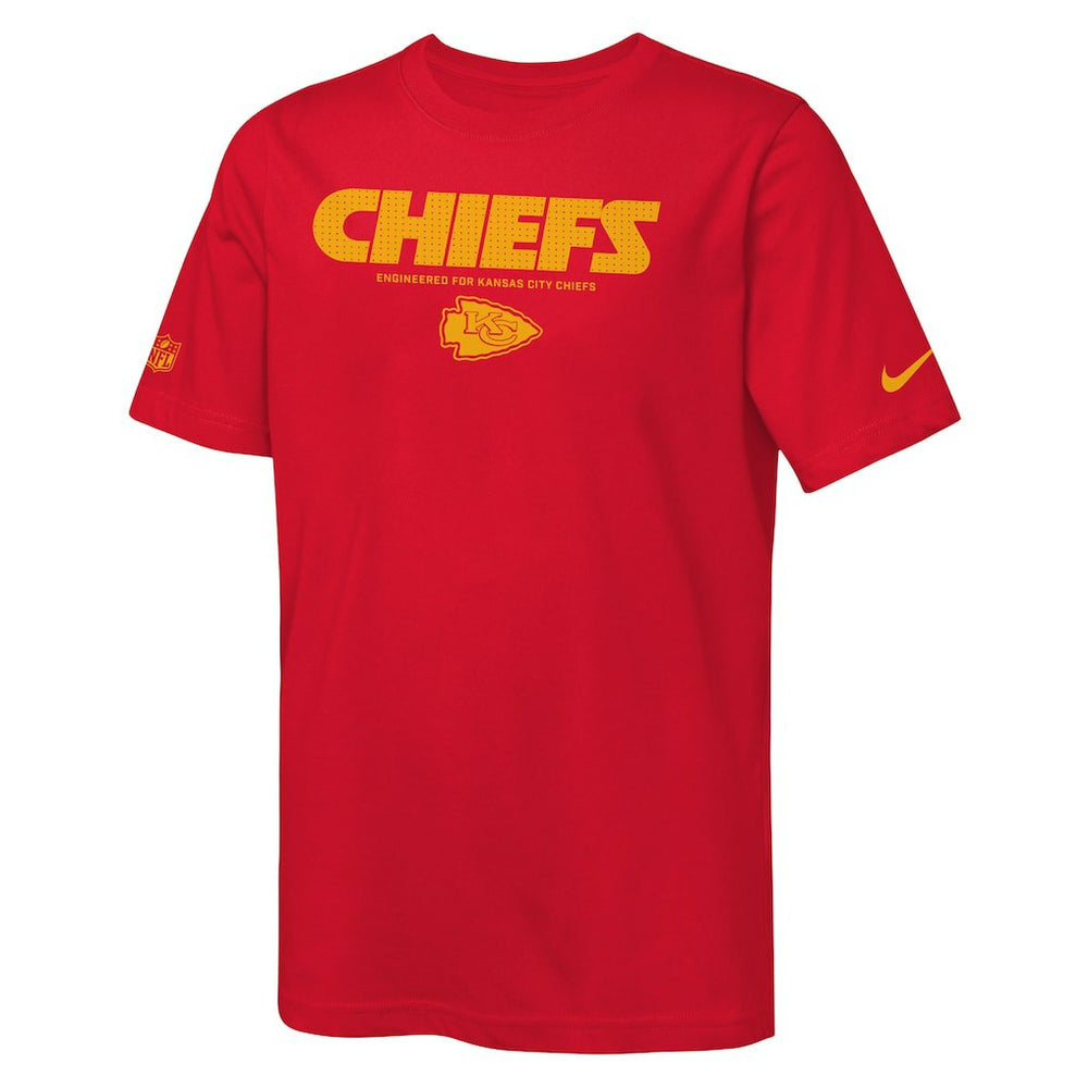 Kansas City Chiefs Youth Sideline Team Issue T-Shirt Red | Nike for Sale