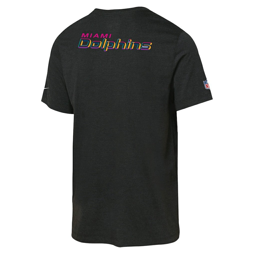 Miami Dolphins Youth 2025 NFL Crucial Catch Tri-Blend Dri-FIT T-Shirt Black | Nike for Sale