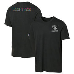 Las Vegas Raiders Youth 2025 NFL Crucial Catch Tri-Blend Dri-FIT T-Shirt Black | Nike for Sale