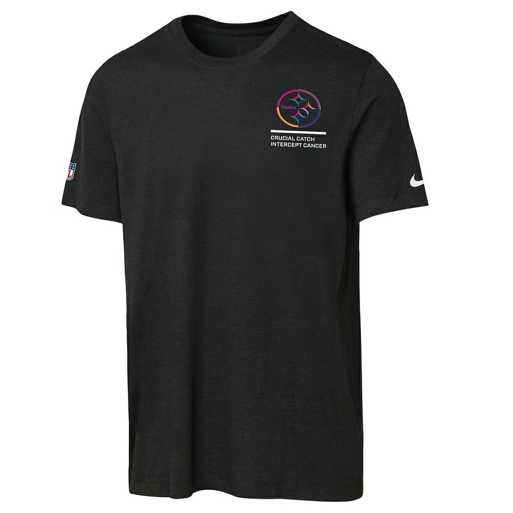 Pittsburgh Steelers Youth 2025 NFL Crucial Catch Tri-Blend Dri-FIT T-Shirt Black | Nike for Sale