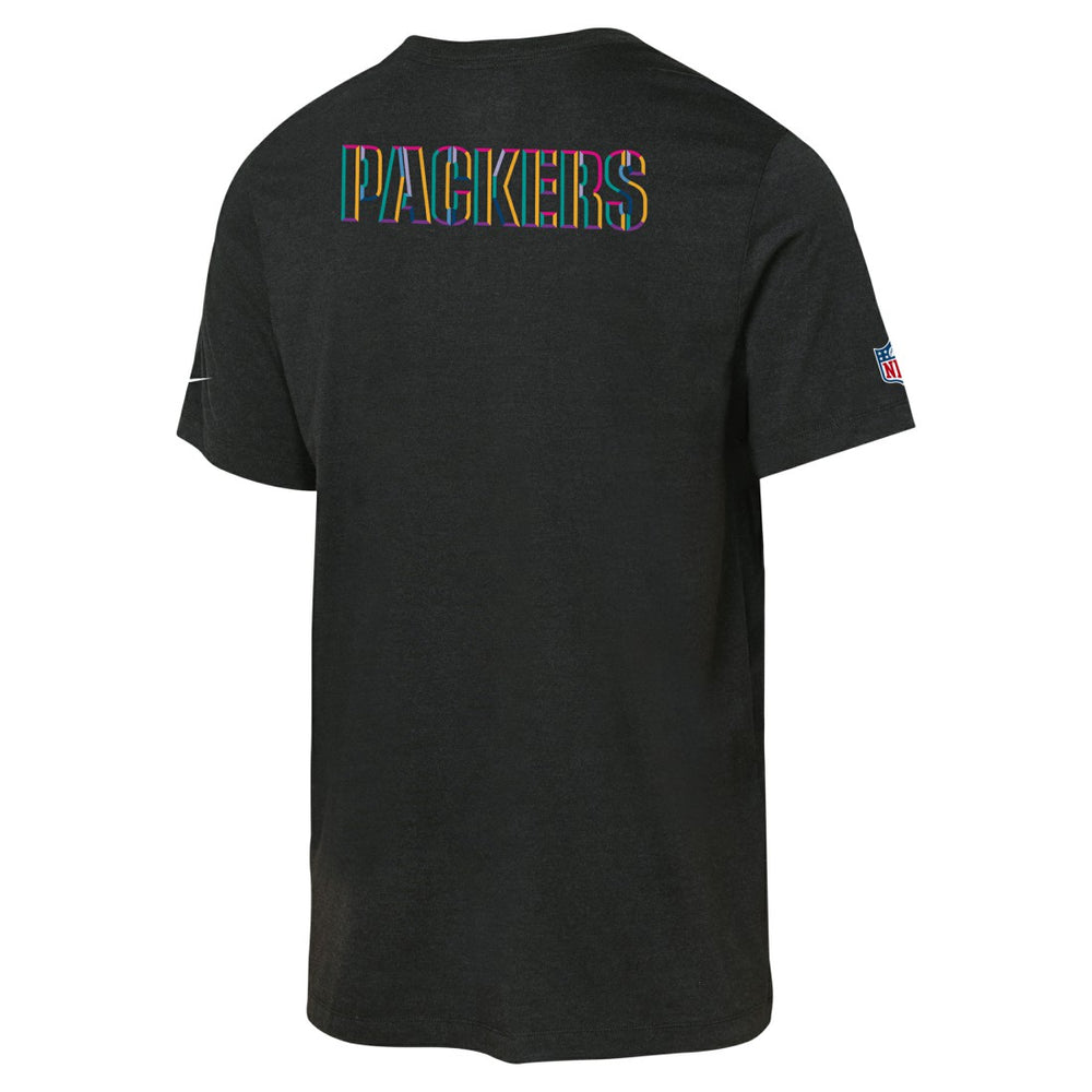 Green Bay Packers Youth 2025 NFL Crucial Catch Tri-Blend Dri-FIT T-Shirt Black | Nike for Sale