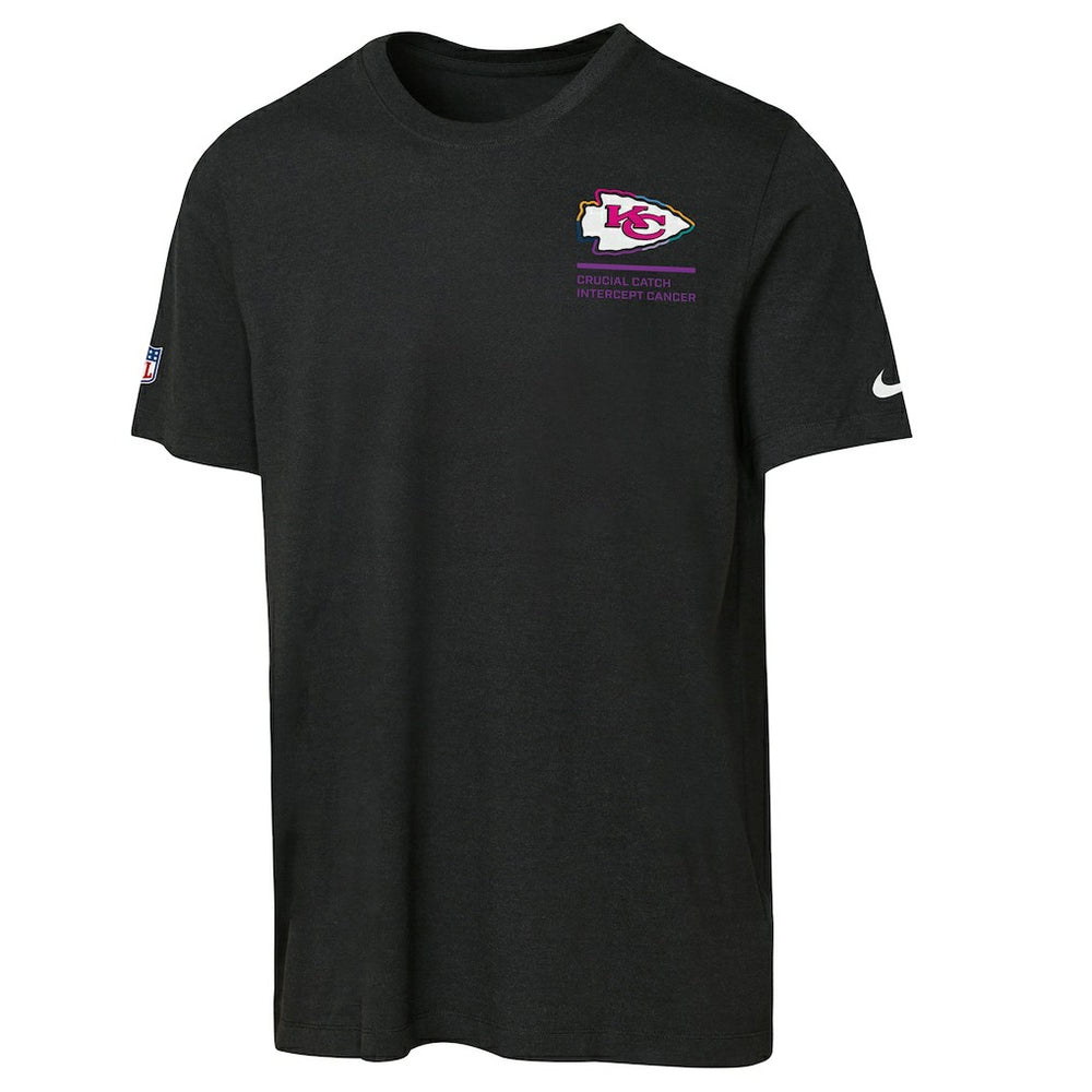 Kansas City Chiefs Youth 2025 NFL Crucial Catch Tri-Blend Dri-FIT T-Shirt Black | Nike for Sale