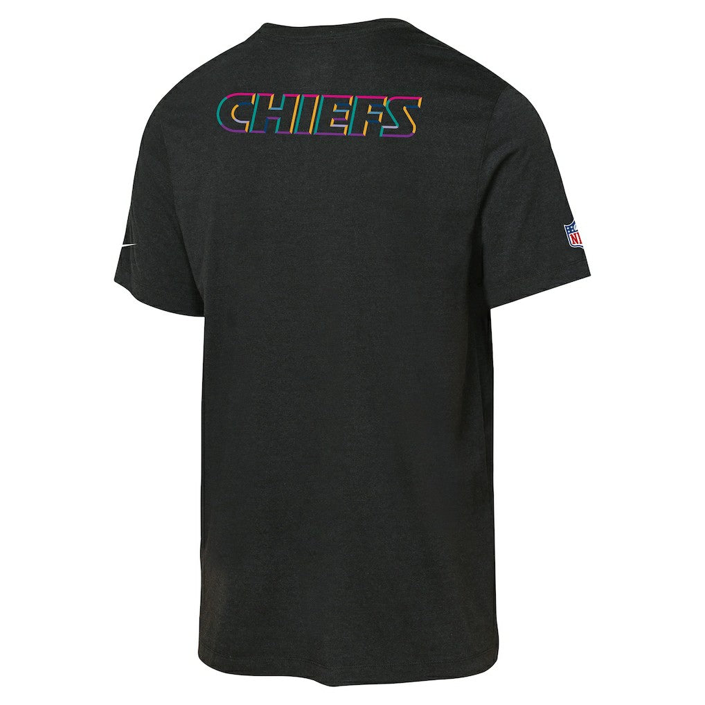 Kansas City Chiefs Youth 2025 NFL Crucial Catch Tri-Blend Dri-FIT T-Shirt Black | Nike for Sale