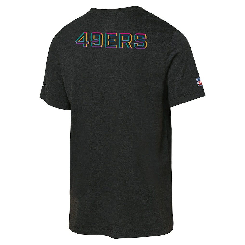 San Francisco 49ers Youth 2025 NFL Crucial Catch Tri-Blend Dri-FIT T-Shirt Black | Nike for Sale
