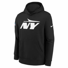 New York Jets Youth Sideline Club Fleece Hoodie Black | Nike for Sale